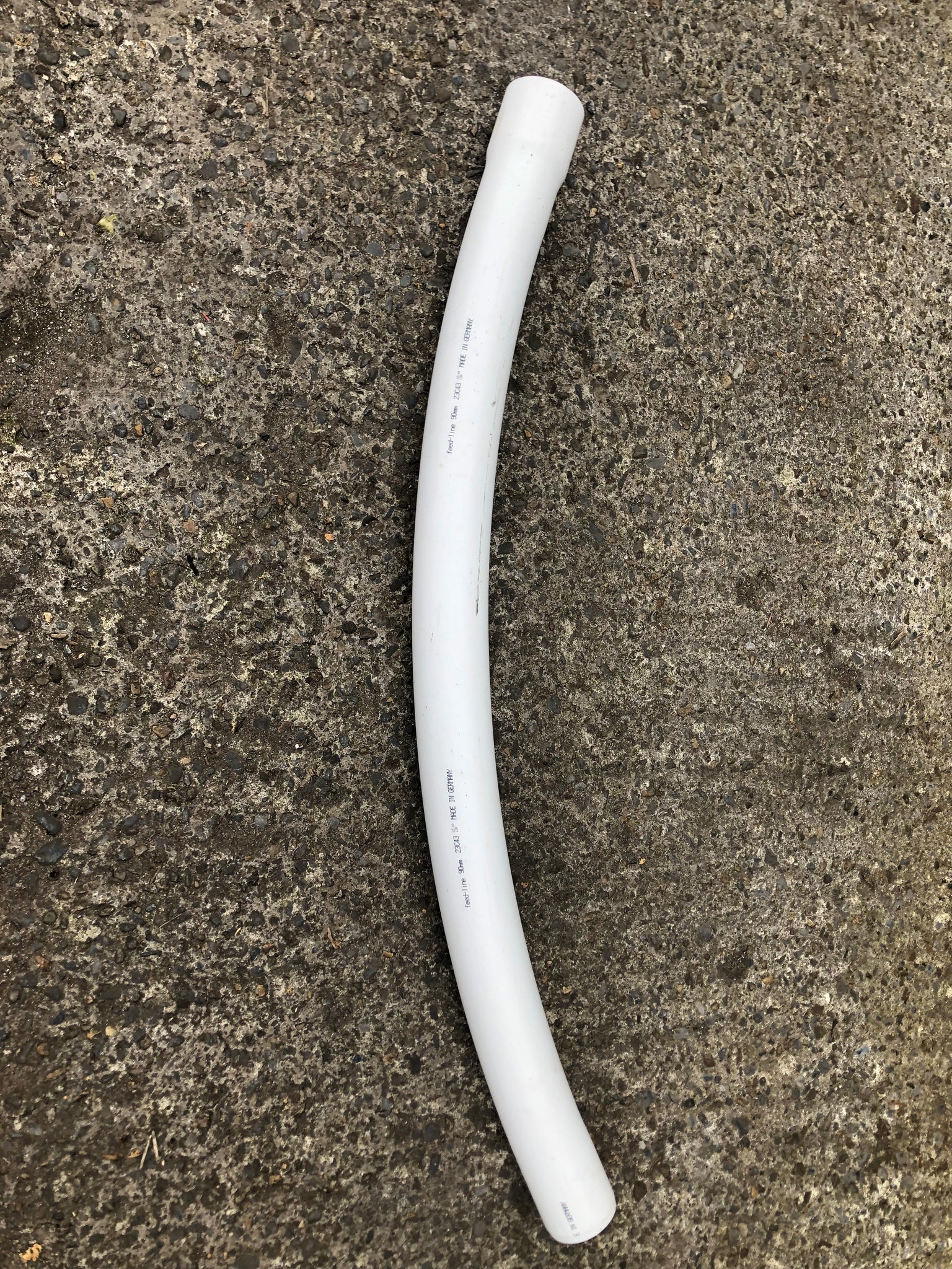 90mm diameter PVC bend