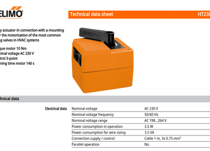 Belimo HT230-3 Rotary Actuator