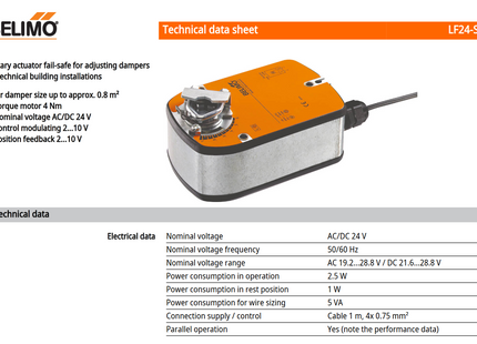 Belimo LF24-SR Damper Actuator