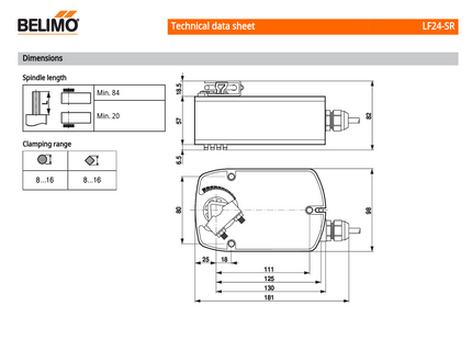 Belimo LF24-SR Damper Actuator