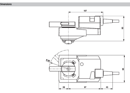 Belimo NR230A Rotary Actuator