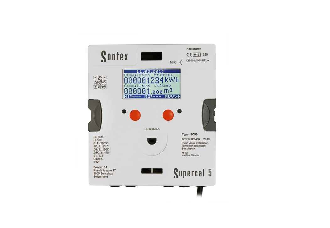 Sontex Supercal 5s (including display calculator, flow meter and sensors)