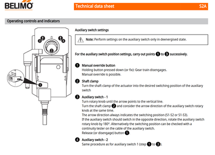 Belimo S2A switch 2 switch